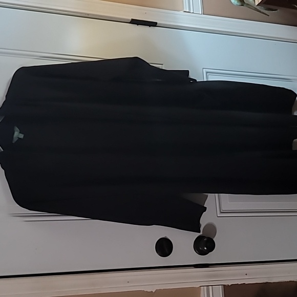 Terra & Sky Women's Black Open Front Cardigan - Picture 5 of 13